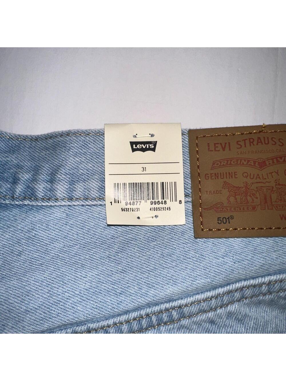 Levi's Women's 501 High Rise Denim Shorts Size 31 NWT - Picture 3 of 5